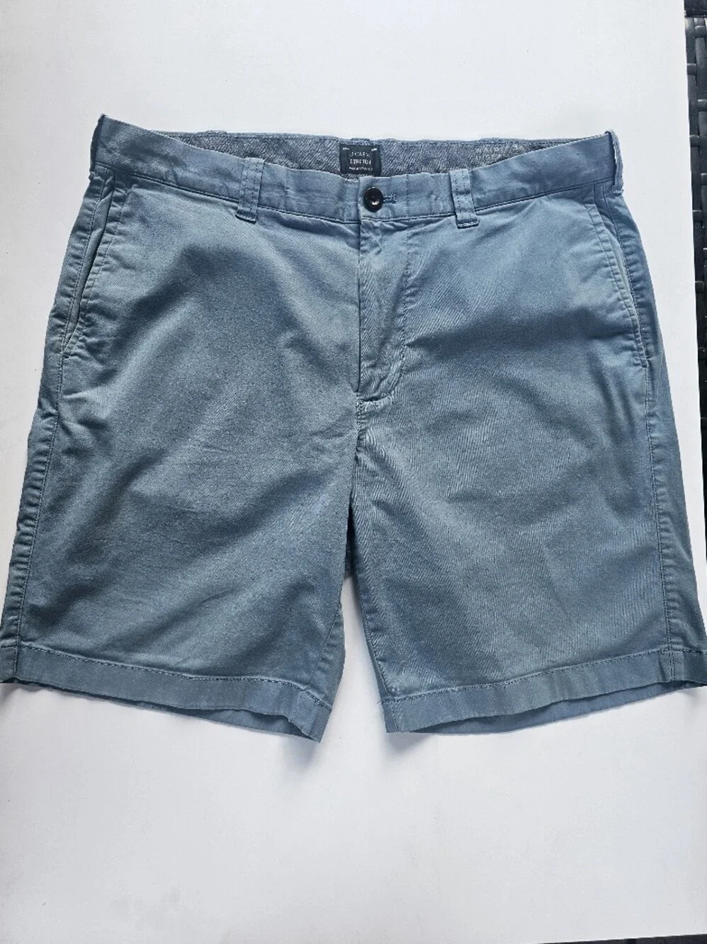 2 For $25 J.Crew Men's Stretch Chino Shorts Size 34 Blue 9